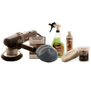 Deluxe Granite Countertop Maintenance Kit - With Buffer