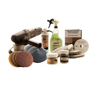 Deluxe Marble Restoration & Maintenance Kit With Buffer